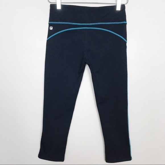 Fabletics Lima Capri Style 393080-47 Black Blue XS - Picture 3 of 8